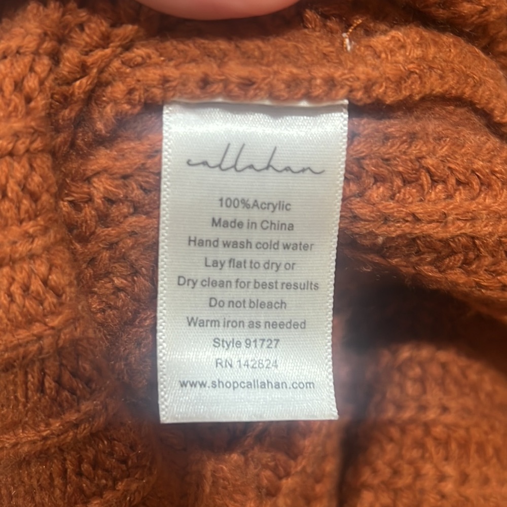 Callahan Orange Pullover Sweater - image 6